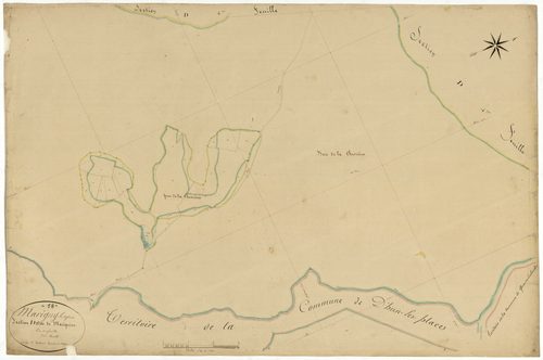 Marigny-l'Église, cadastre ancien : plan parcellaire de la section D dite de Mazignien, feuille 5