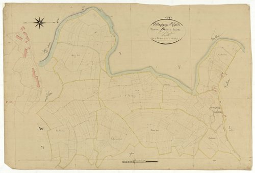 Marigny-l'Église, cadastre ancien : plan parcellaire de la section B dite de Courotte, feuille 4