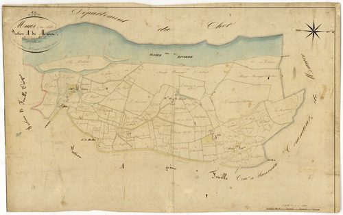 Mars-sur-Allier, cadastre ancien : plan parcellaire de la section A dite de Mars, feuille 1