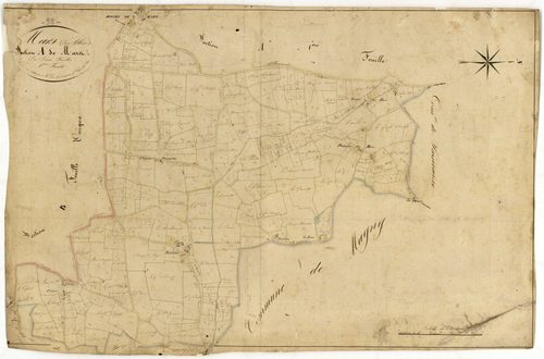 Mars-sur-Allier, cadastre ancien : plan parcellaire de la section A dite de Mars, feuille 2