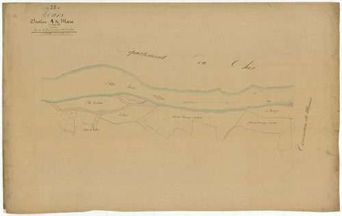 Mars-sur-Allier, cadastre ancien : plan parcellaire de la section A dite de Mars, feuille 1, annexe