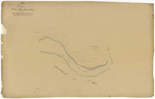 Mars-sur-Allier, cadastre ancien : plan parcellaire de la section B dite de Châteauneuf, annexe
