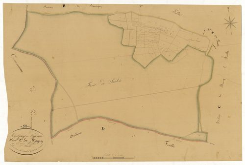 Marigny-sur-Yonne, cadastre ancien : plan parcellaire de la section C dite de Marigny, feuille 2