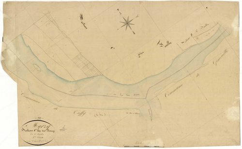 Marzy, cadastre ancien : plan parcellaire de la section C dite du Bourg, feuille 5