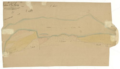 Marzy, cadastre ancien : plan parcellaire de la section C dite du Bourg, feuilles 5 et 6, annexe