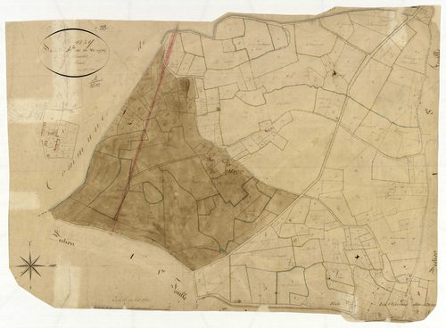 Marzy, cadastre ancien : plan parcellaire de la section A dite de Magny, feuille 2