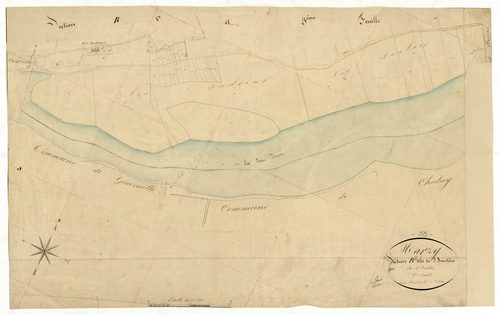 Marzy, cadastre ancien : plan parcellaire de la section B dite de Saint-Baudière, feuille 2