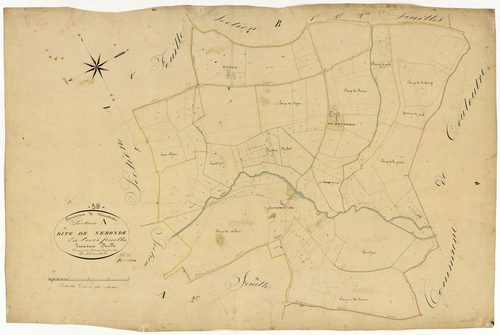 Ménestreau, cadastre ancien : plan parcellaire de la section A dite de Nérondes, feuille 3