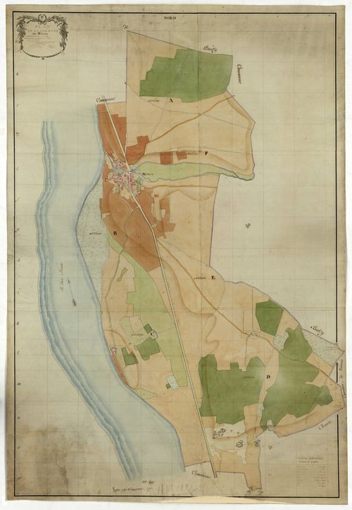 Mesves-sur-Loire, cadastre ancien : plan par masses de cultures