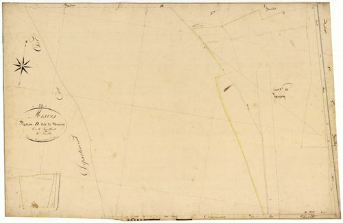 Mesves-sur-Loire, cadastre ancien : plan parcellaire de la section D dite de Mouron, feuille 6, annexe 2