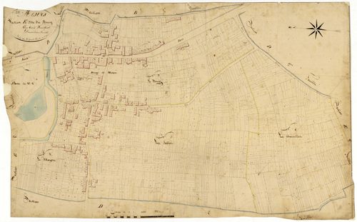 Mesves-sur-Loire, cadastre ancien : plan parcellaire de la section E dite du Bourg, feuille 2