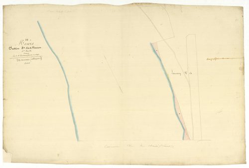 Mesves-sur-Loire, cadastre ancien : plan parcellaire de la section D dite de Mouron, feuille 6, annexe 1