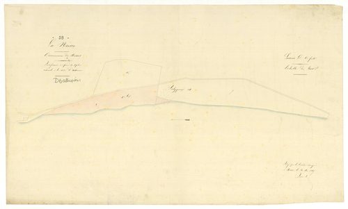 Mesves-sur-Loire, cadastre ancien : plan parcellaire de la section D dite de Mouron, feuille 6