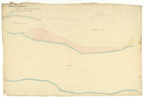Mesves-sur-Loire, cadastre ancien : plan parcellaire de la section D dite de Mouron, feuilles 1 et 4, annexe 2