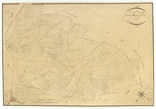 Metz-le-Comte, cadastre ancien : plan parcellaire de la section A dite de la Forêt, feuille 1