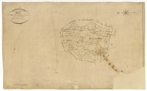 Mhère, cadastre ancien : tableau d'assemblage