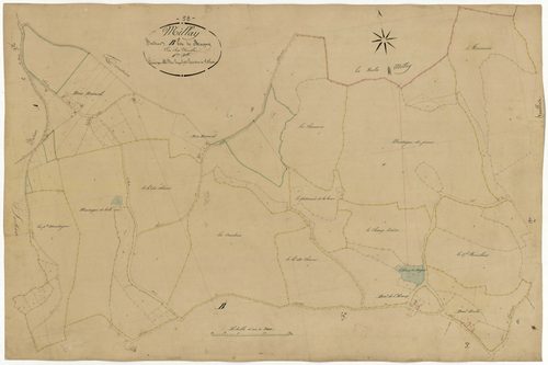 Millay, cadastre ancien : plan parcellaire de la section B dite de Magny, feuille 1