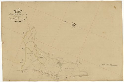 Millay, cadastre ancien : plan parcellaire de la section D dite de la Garde, feuille 4