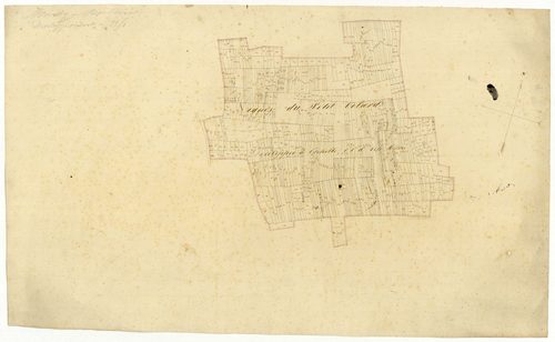 Moissy-Moulinot, cadastre ancien : plan parcellaire de la section A dite de Moissy, feuille 2, développement