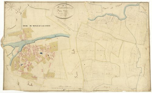 Monceaux-le-Comte, cadastre ancien : plan parcellaire de la section unique, feuille 2