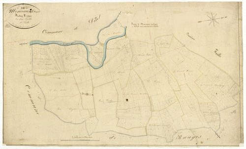 Monceaux-le-Comte, cadastre ancien : plan parcellaire de la section unique, feuille 1