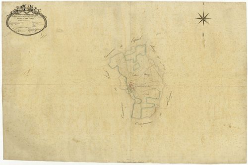 Monceaux-le-Comte, cadastre ancien : tableau d'assemblage