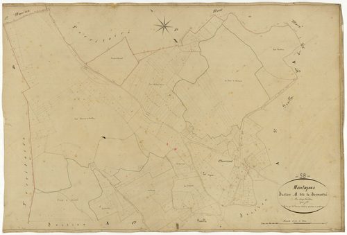 Montapas, cadastre ancien : plan parcellaire de la section A dite de Sermentray, feuille 2