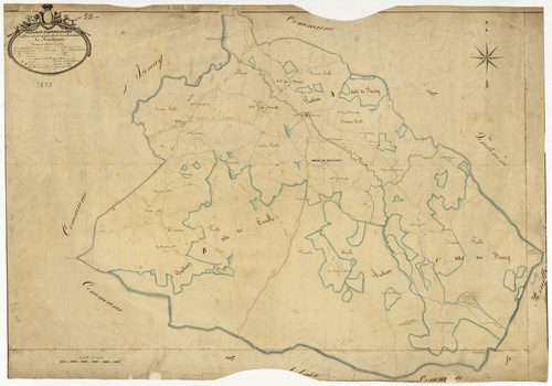 Montaron, cadastre ancien : tableau d'assemblage