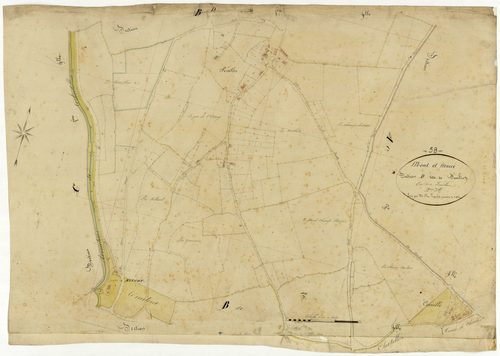 Mont-et-Marré, cadastre ancien : plan parcellaire de la section D dite de Semelin, feuille 2