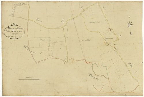 Mont-et-Marré, cadastre ancien : plan parcellaire de la section A dite du Mont, feuille 2