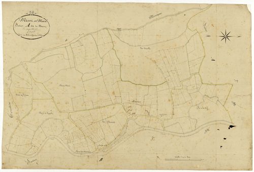 Mont-et-Marré, cadastre ancien : plan parcellaire de la section A dite du Mont, feuille 4