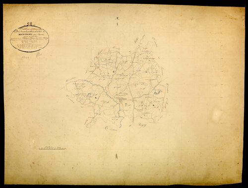 Montigny-sur-Canne, cadastre ancien : tableau d'assemblage