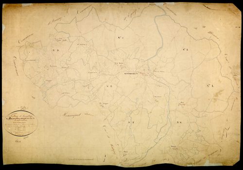 Montreuillon, cadastre ancien : tableau d'assemblage