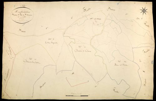 Montreuillon, cadastre ancien : plan parcellaire de la section C dite de Saint-Maurice, feuille 3