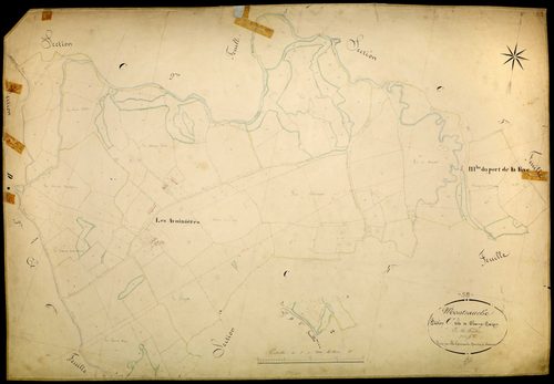 Montsauche-les-Settons, cadastre ancien : plan parcellaire de la section C dite de Champ-Gazon, feuille 3