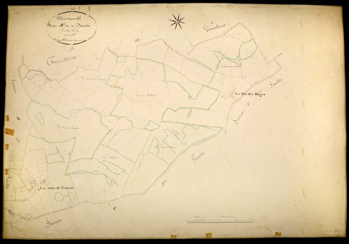 Montsauche-les-Settons, cadastre ancien : plan parcellaire de la section B dite de Natalou, feuille 6
