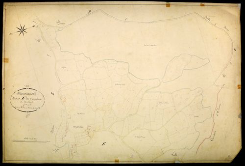 Montsauche-les-Settons, cadastre ancien : plan parcellaire de la section E dite d'Argoulais, feuille 4