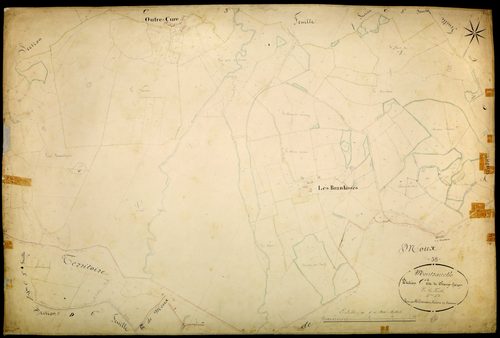 Montsauche-les-Settons, cadastre ancien : plan parcellaire de la section C dite de Champ-Gazon, feuille 4