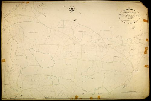 Montsauche-les-Settons, cadastre ancien : plan parcellaire de la section E dite d'Argoulais, feuille 5
