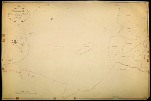 Montsauche-les-Settons, cadastre ancien : plan parcellaire de la section D dite de Montélesme, feuille 4