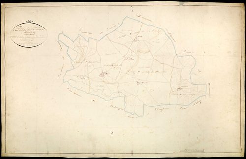Moraches, cadastre ancien : tableau d'assemblage