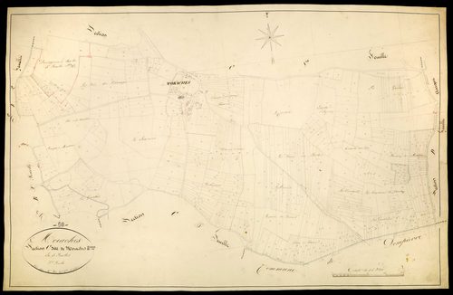 Moraches, cadastre ancien : plan parcellaire de la section C dite de Moraches, feuille 2