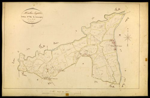 Moulins-Engilbert, cadastre ancien : plan parcellaire de la section C dite de Commagny, feuille 6
