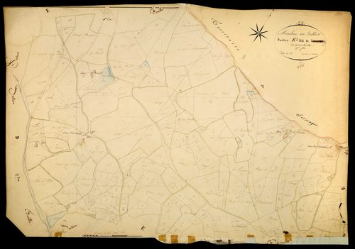 Moulins-Engilbert, cadastre ancien : plan parcellaire de la section E dite de Mourciaux, feuille 2
