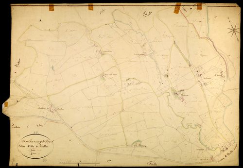 Moulins-Engilbert, cadastre ancien : plan parcellaire de la section A dite du Pavillon, feuille 2