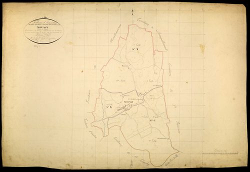Moussy, cadastre ancien : tableau d'assemblage
