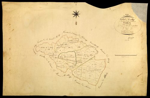 Narcy, cadastre ancien : tableau d'assemblage