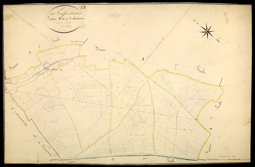 Neuffontaines, cadastre ancien : plan parcellaire de la section A dite de Neuffontaines, feuille 2
