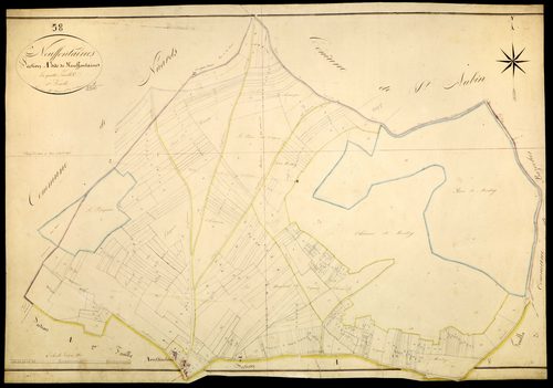 Neuffontaines, cadastre ancien : plan parcellaire de la section A dite de Neuffontaines, feuille 1