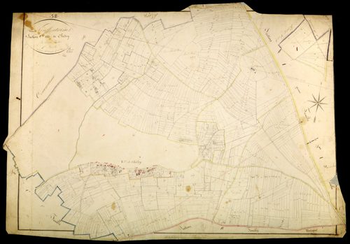 Neuffontaines, cadastre ancien : plan parcellaire de la section C dite de Chitry, feuille 2